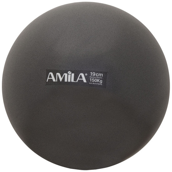 Amila Μπάλα Pilates 19cm Μαύρη